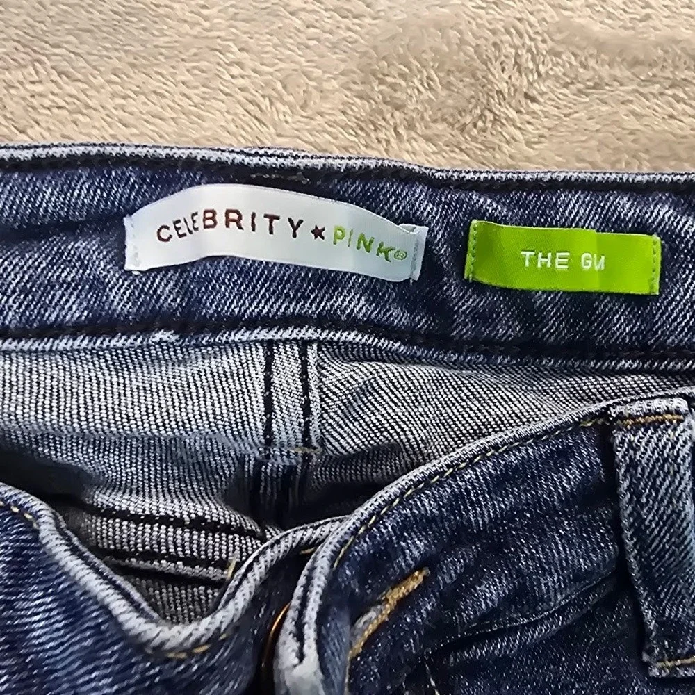 Celebrity Pink The GM Skinny Jeans Dark Wash High Rise Denim Womens Size 9/29